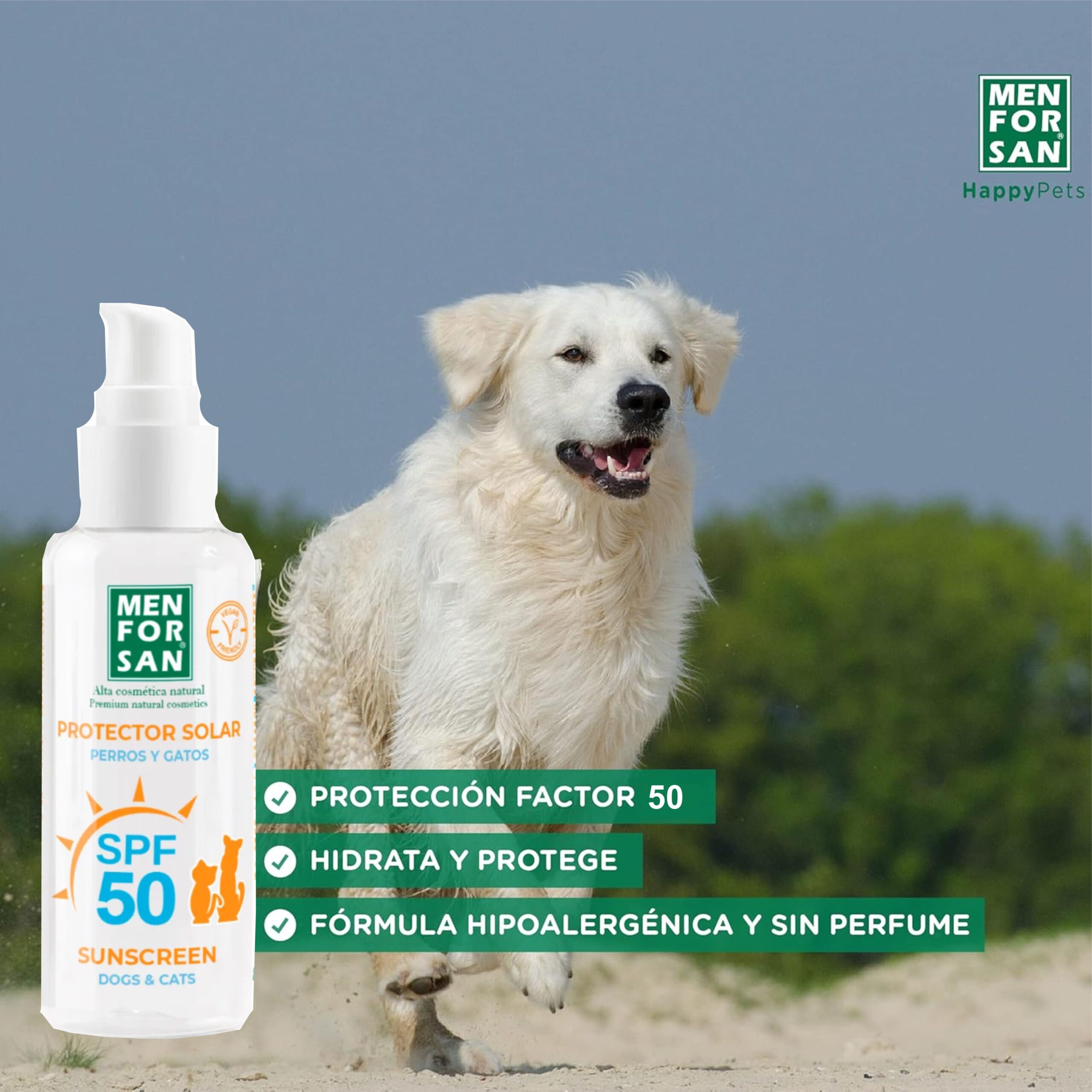 MENFORSAN PROTECTOR SOLAR FACTOR 50 60 ML. - Imagen 2