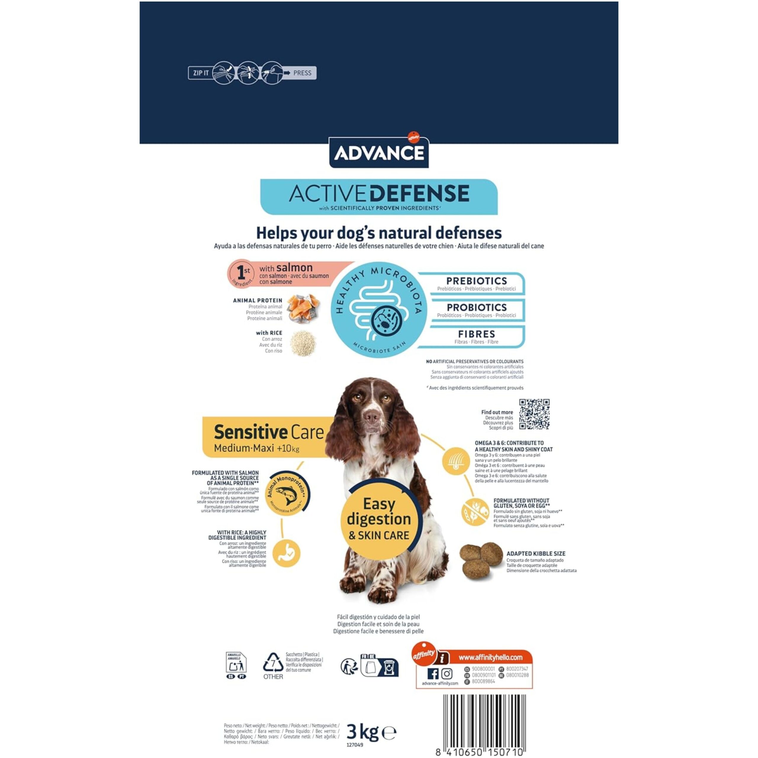 ADVANCE SENSITIVE SALMON 3 KG - Imagen 2