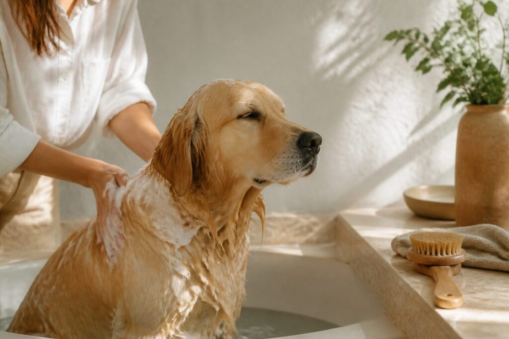 Baños en perros: ¿cada cuánto sí y cada cuánto es demasiado?