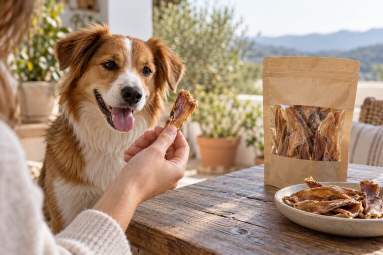 Snacks naturales para perros: cómo leer la etiqueta y acertar