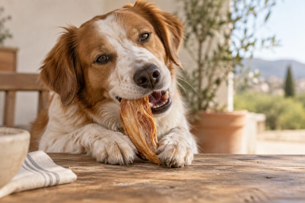 Premios deshidratados: por qué la mono-proteína importa para tu perro