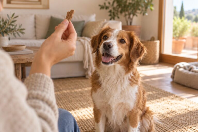 Refuerzo positivo sin crear dependencia: premios inteligentes para tu perro